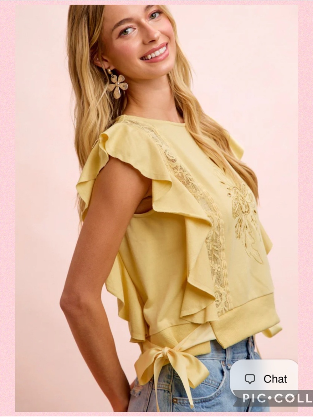 💖French Terry Ruffle Sleeve Top💖